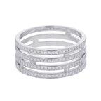 Hermes Ring Arianne GM Wedding Diamond Total 18k White Gold — view 3