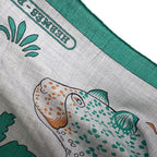 Hermes Shawl Carre 140 Geant les Leopards Cashmere Silk Scarf — view 2