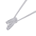 Hermes Necklace Etriviere Pendant Diamond Total 18k White Gold 42 — view 3