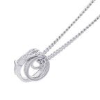 Hermes Necklace Etriviere Pendant Diamond Total 18k White Gold 42 — view 2