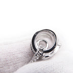 Hermes Necklace Etriviere Pendant Diamond Total 18k White Gold 42 — view 7