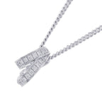 Hermes Necklace Etriviere Pendant Diamond Total 18k White Gold 40 — view 3