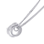 Hermes Necklace Etriviere Pendant Diamond Total 18k White Gold 40 — view 2