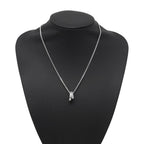 Hermes Necklace Etriviere Pendant Diamond Total 18k White Gold 40 — view 4