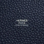 Hermes Handbag Picotin Lock PM Blue Nuit Silver Taurillon Clemence — view 6