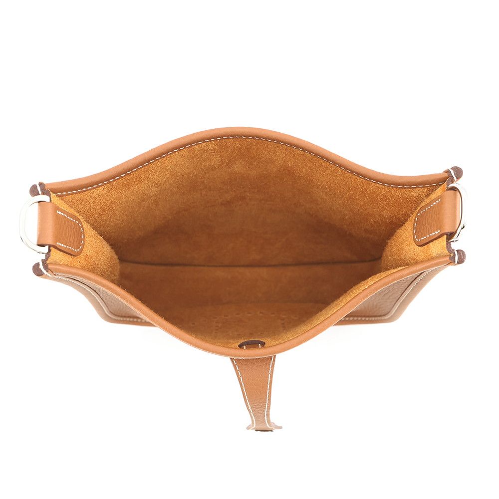 Hermes Shoulder Bag Evelyne 3 23 Gold Silver Taurillon Clemence — view 4