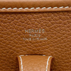 Hermes Shoulder Bag Evelyne 3 23 Gold Silver Taurillon Clemence — view 5