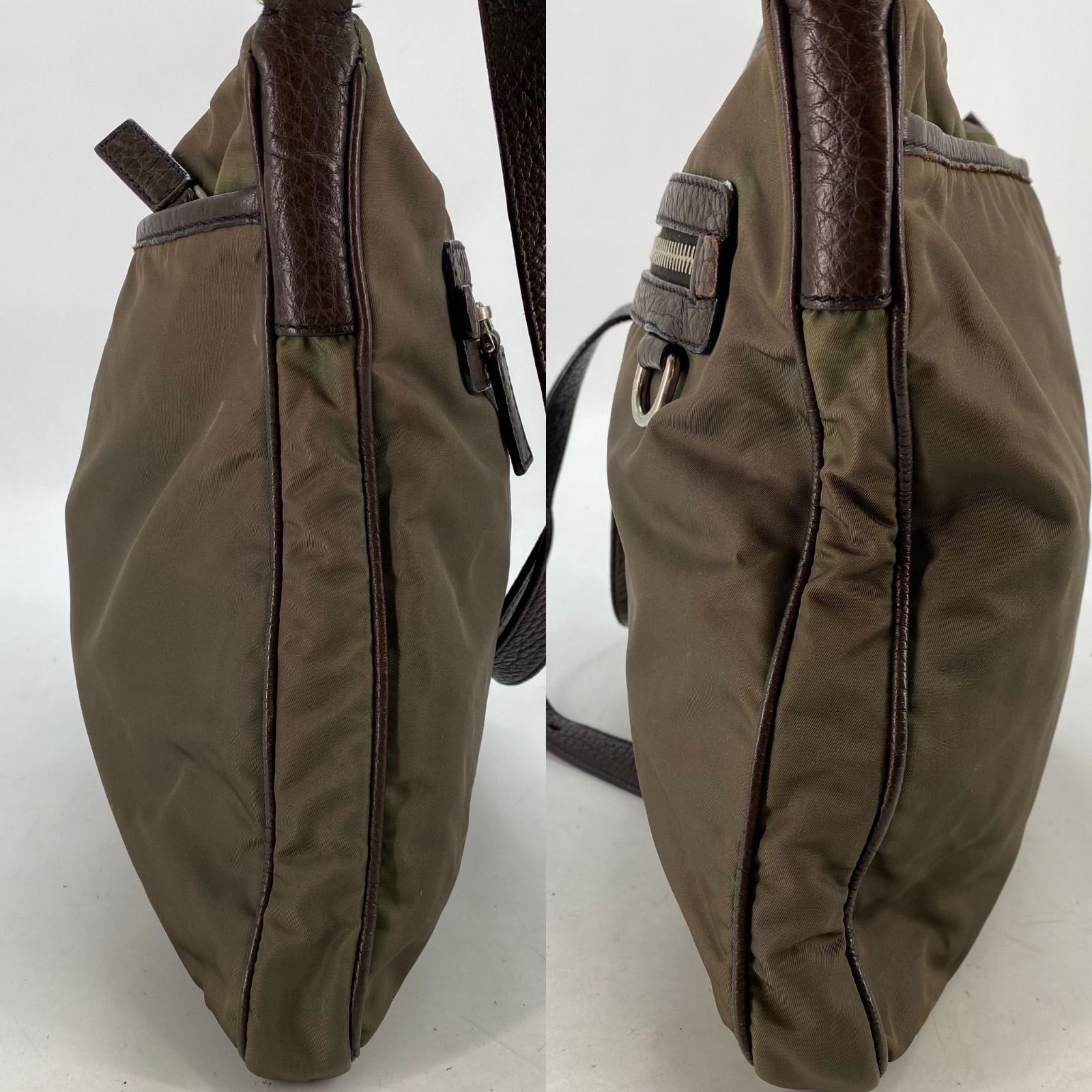 Prada Shoulder Bag Crossbody Nylon A3 Travel Triangle Logo — view 6