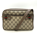 Gucci GG Supreme Sherry Shoulder Bag Leather Vintage