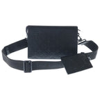 Louis Vuitton Monogram Shadow Gaston Wearable Wallet Shoulder Bag Black Leather — view 2