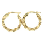 Celine Trinoff Gourmette Small Hoop Earrings Gold