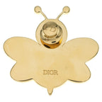 Dior Kaws Bee Pin Yellow Rhinestone Brooch Pin Gold — view 2