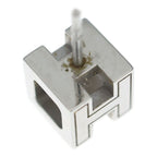 Hermes Cube Earrings Pink Silver Metal — view 5