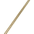 Dior CD Logo Rhinestone Necklace Gold Pendant — view 4