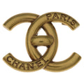 Chanel CC Logo Brooch Gold 21k