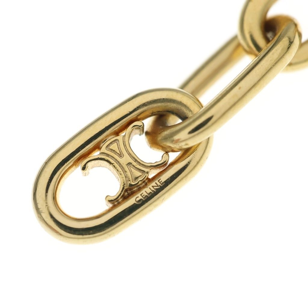 Celine Triomphe Earrings Gold — view 5