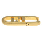 Fendi O-rock FF Logo Single Earrings Gold — view 4
