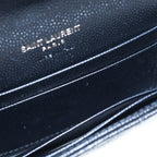 Saint Laurent Paris Stitch Monogram Small Envelope Wallet Card Case Black — view 4