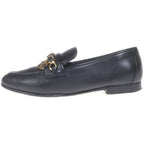 Chanel Chain Loafers Black 37c with CC Logo Charm
