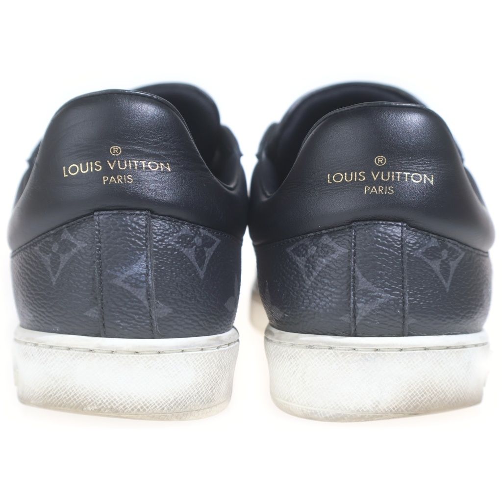 Louis Vuitton Luxembourg Line Monogram Eclipse Lace Up Sneakers Black — view 3