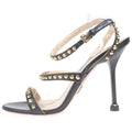 Prada Black Studded Sandals