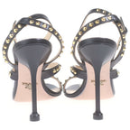 Prada Black Studded Sandals — view 3