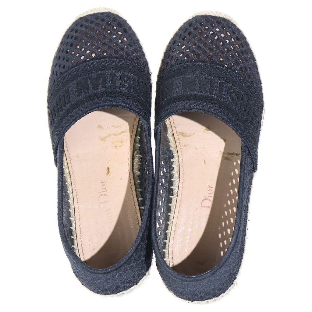 Dior Espadrille Slip on Low Cut Shoes Black — view 4
