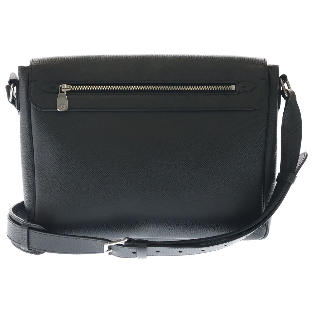 Louis Vuitton Taiga Roman PM Shoulder Bag Black Leather Gold — view 2