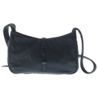 Saint Laurent Paris Cassandra Shoulder Bag Black Nylon