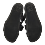Louis Vuitton Pioneer Line Sandals 7 Black Leather — view 5