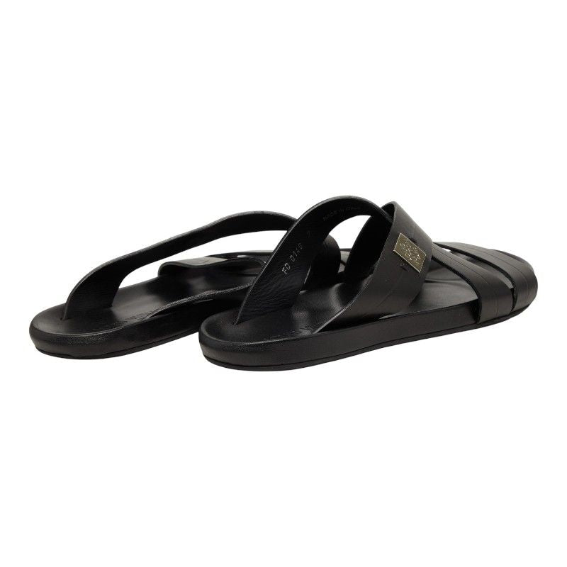 Louis Vuitton Pioneer Line Sandals 7 Black Leather — view 4