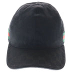 Gucci GG Canvas Logo 6 Panel Baseball Cap Black — view 4