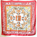 Hermes Carre 90 Early America Vintage Scarf Silk