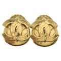 Chanel Vintage CC Logo Earrings Gold