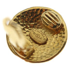 Chanel CC Logo Round Earrings Gold — view 5