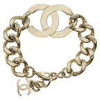 Chanel Pharrell Williams CC Logo Rhinestone Chain Bracelet Gold — view 2