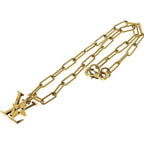 Louis Vuitton Collier Flower Necklace LV Initial Gold — view 2