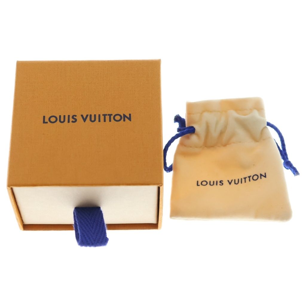 Louis Vuitton Necklace LV Logo Rhinestone Double Strand Pendant Chain Gold — view 6