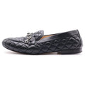Chanel Quilted Loafers Black Leather
