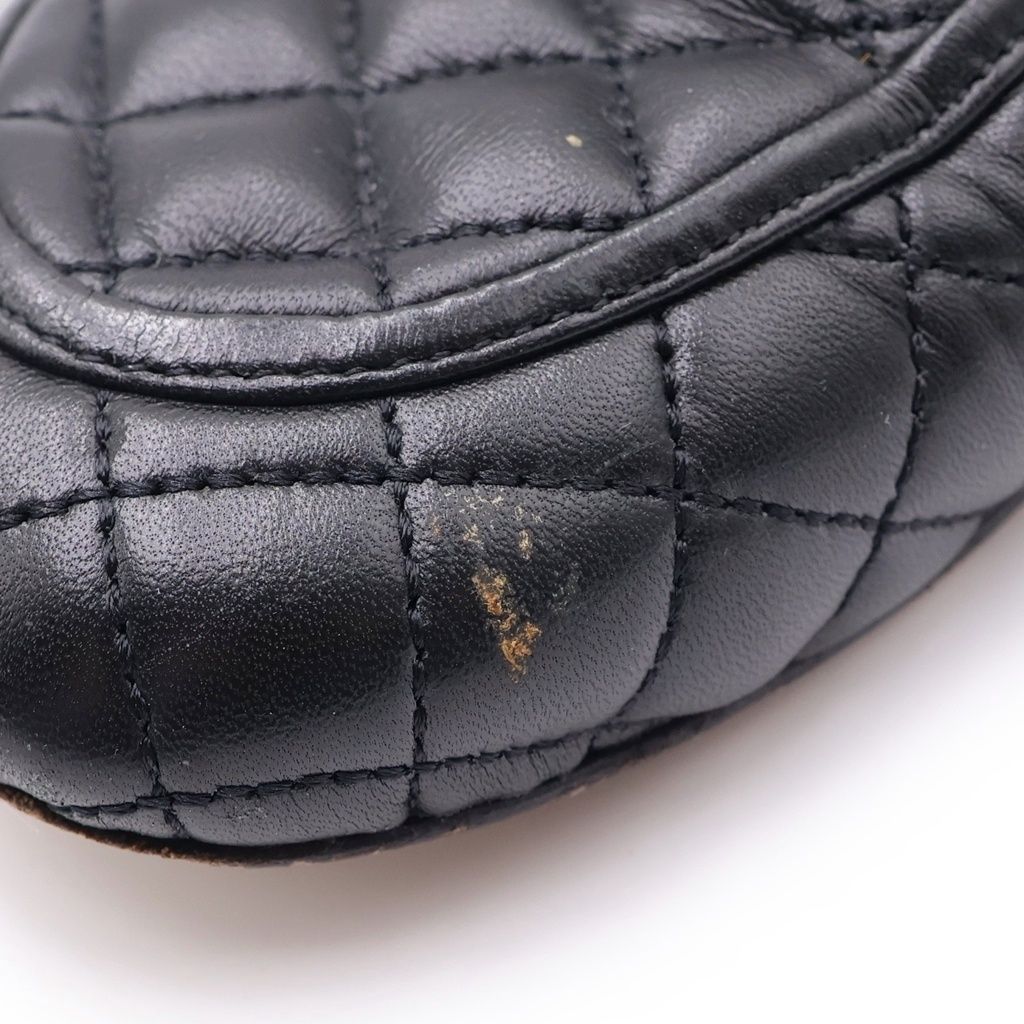 Chanel Quilted Loafers Black Leather — view 6