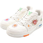 Louis Vuitton YK Yayoi Kusama LV Trainer Low Cut Sneakers White — view 2