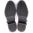 Hermes Veo Jodhpur Leather Short Boots Black — view 5