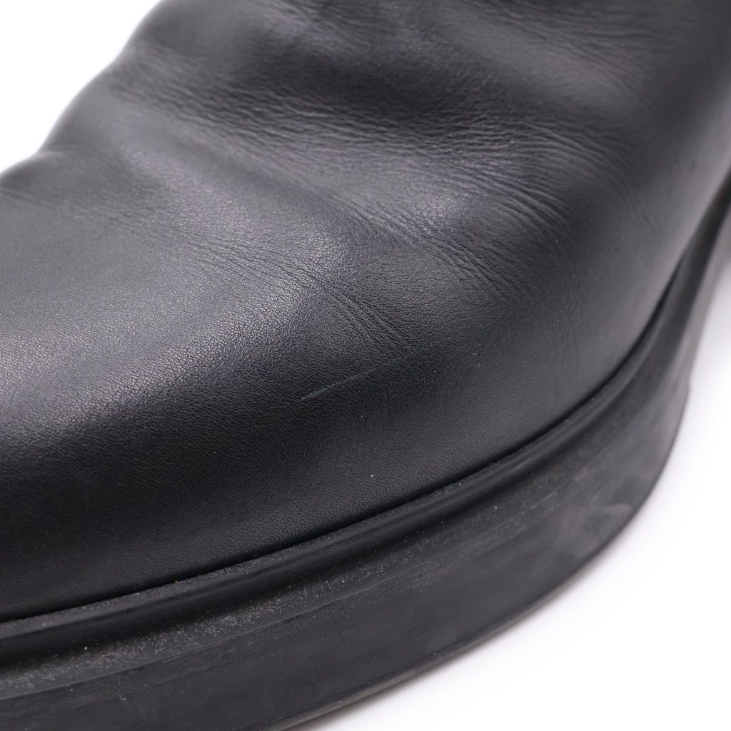 Hermes Veo Jodhpur Leather Short Boots Black — view 6