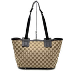 Gucci GG Canvas Tote Leather Brown — view 4