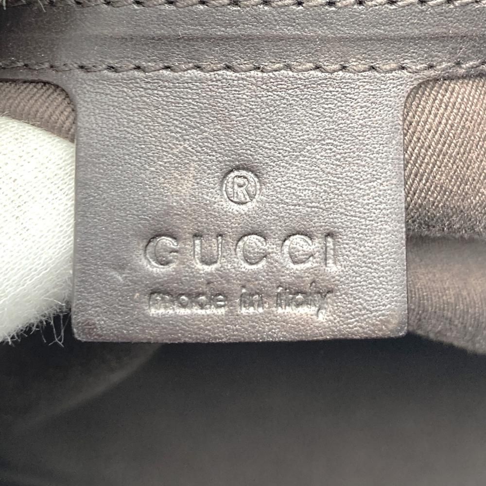 Gucci GG Canvas Tote Leather Brown — view 7