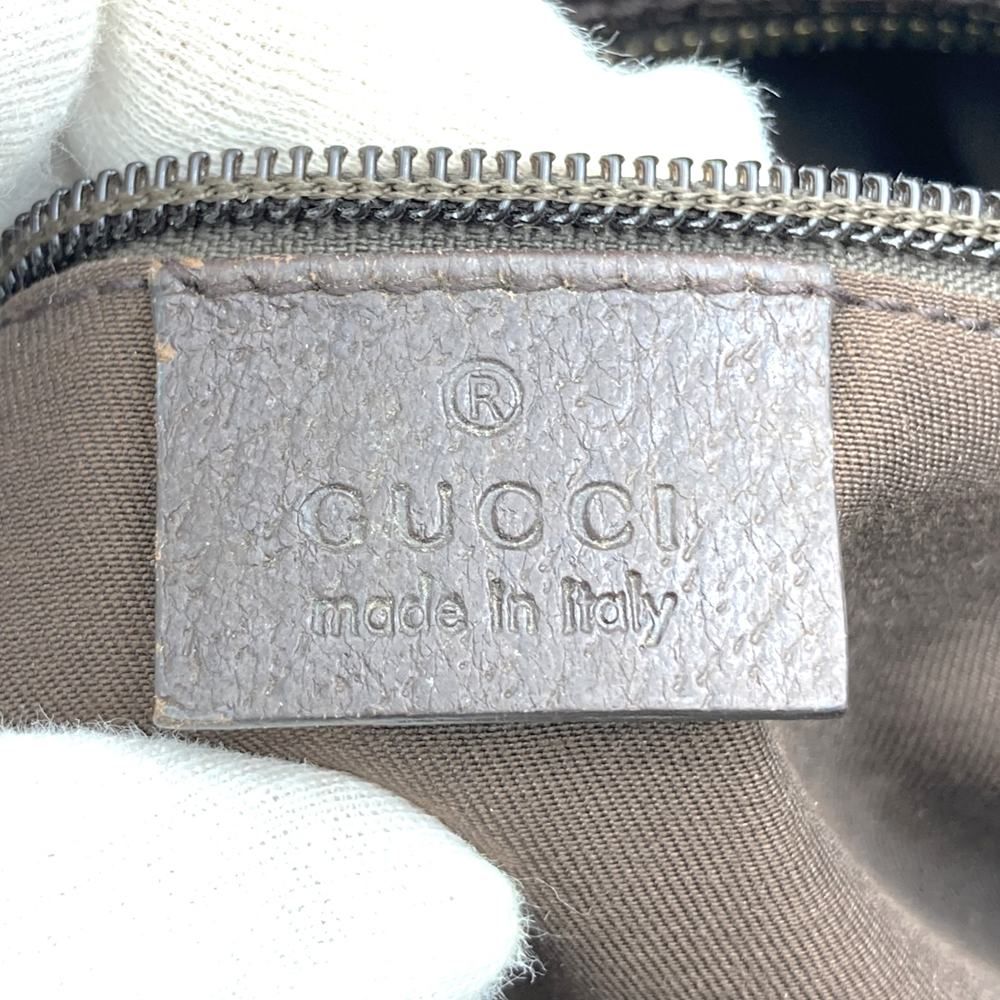 Gucci GG Canvas Sherry Tote Shoulder Bag Brown — view 7