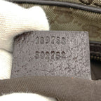 Gucci GG Canvas Sherry Tote Shoulder Bag Brown — view 8