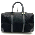 Celine C Macadam Boston Bag Canvas Leather Black Vintage — view 4