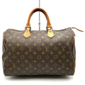 Louis Vuitton Speedy 40 Boston Bag Hand Monogram Brown Vintage