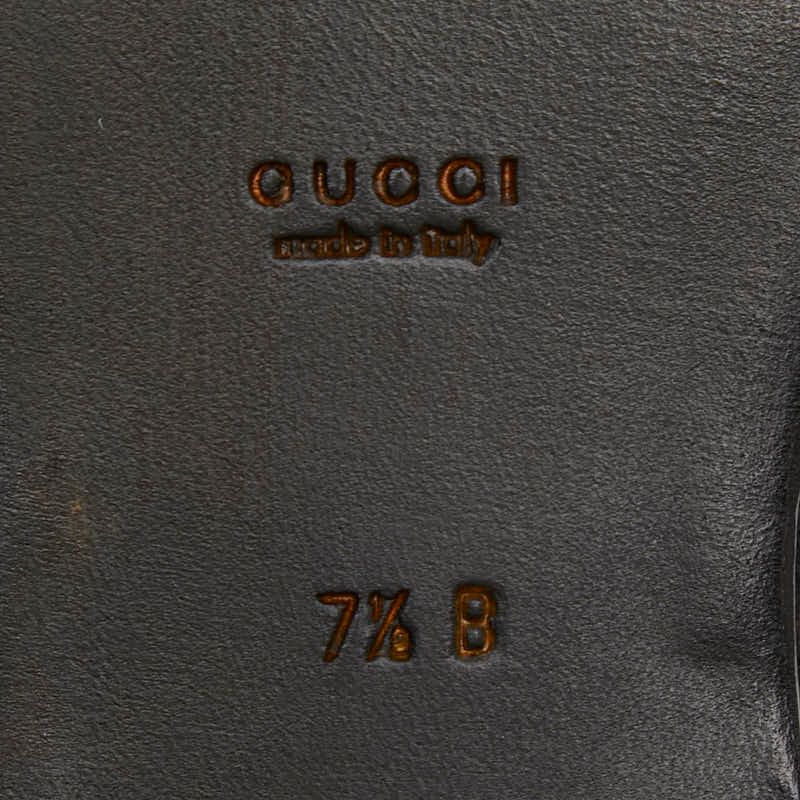 Gucci GG Canvas Loafers Slip on Moccasins Brown — view 9